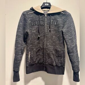 Hurley Women's Black Hoodie Jacket